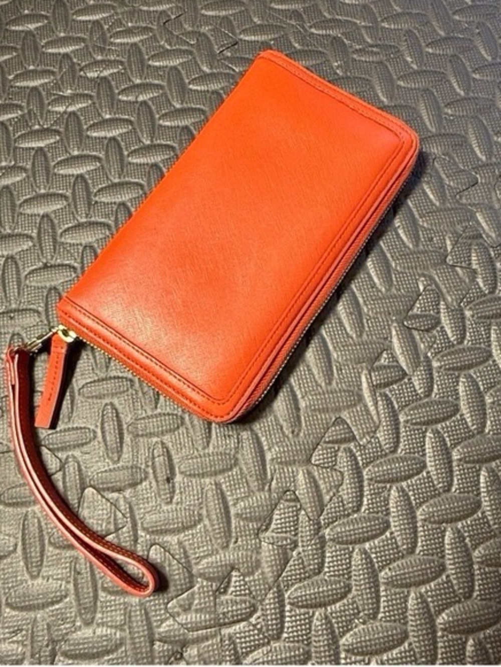 Halogen Red Zip-Around Wristlet Wallet